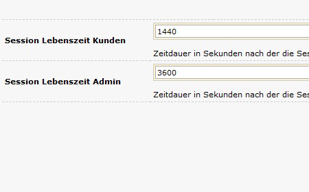 xt:Commerce - Session Laufzeit einstellen