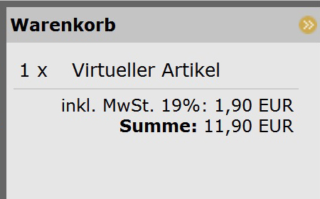 modified eCommerce  - Virtuelle Produkte