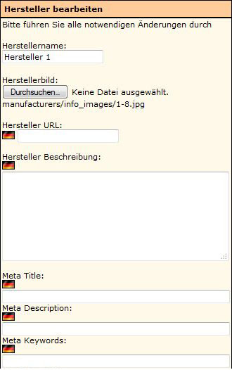 SEO Meta Tags für Hersteller