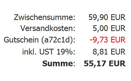 modified eCommerce  - Gutscheine und Kupons