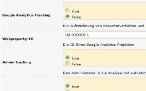 modified Shop Google Analytics Tracking