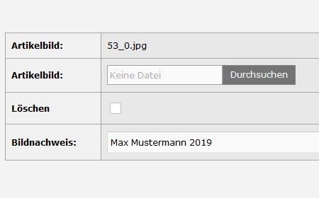 modified eCommerce  - Bildnachweise für Artikelbilder