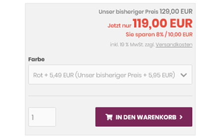 modified eCommerce - Sonderangebot auf Attribute anwenden